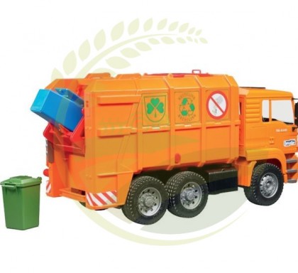 02760 Mașină de gunoi MAN, portocalie