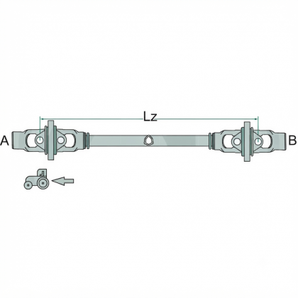 3770860B48065WW Arbore cardanic