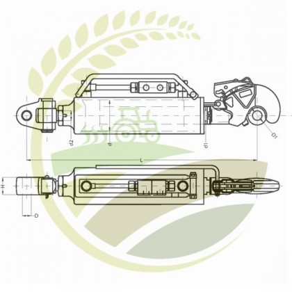 Tirant central hidraulic categoria 3