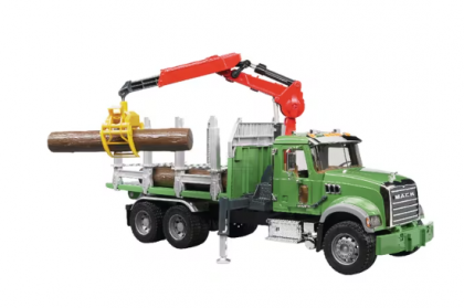 U02824 Camion Mack Granite cu remorcă transport lemne