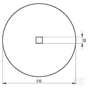 Taler disc neted neted 510mm