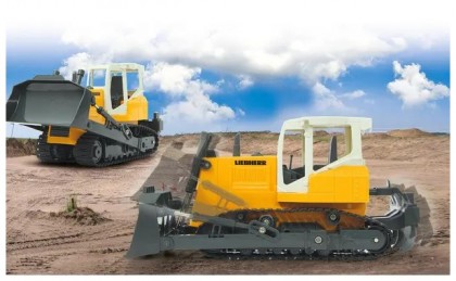 Buldozer Liebherr 1:20 cu telecomandă