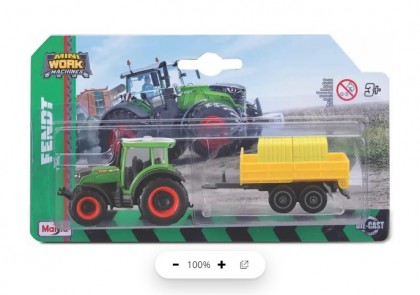 Tractor Fendt 209 cu remorcă de încărcat lemne