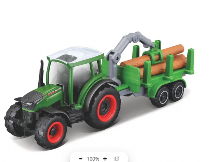 Tractor Fendt 209 cu remorcă de încărcat lemne