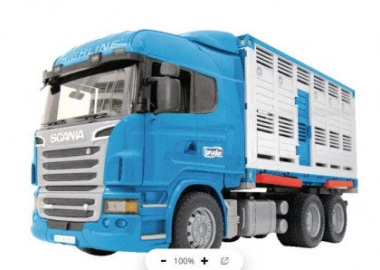 Camion Scania cu remorcă transport vite