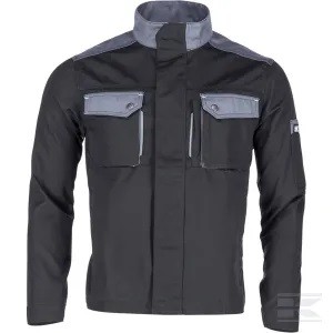 Jachetă de lucru unisex neagră/gri XL