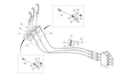 0011587260 Maneta hidraulica CLAAS