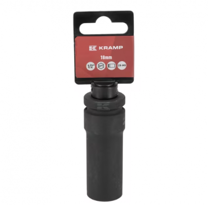 Capăt lung cheie tubulară de impact 1/2" cu profil hexagonal interior 18mm