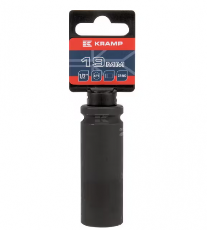 Capăt lung cheie tubulară de impact 1/2" cu profil hexagonal interior 19mm