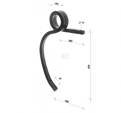 CP356352 Dinţi săpătoare 35x35x635 R.