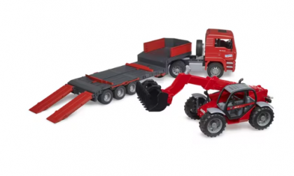 U02774 MAN TGA camion de încărcat cu încărcător telescopic Manitou MLT 633