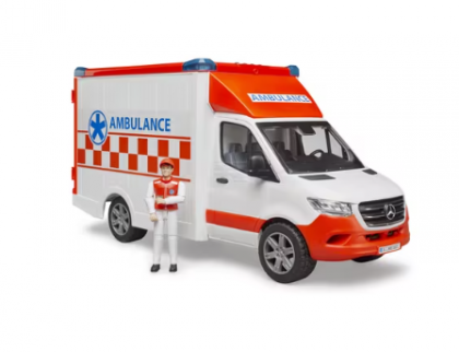 U02676 Ambulanță MB Sprinter cu șofer și modul de sunet și lumini