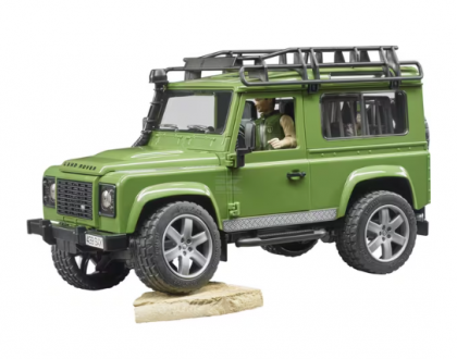 U02587 Mașină de teren Land Rover Defender station wagon cu pădurar și câine