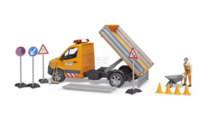 U02677 Camionetă lucrări drumuri MB Sprinter cu șofer accesorii și modul pentru sunet și lumini