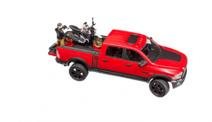 U02502 Mașină de teren cu benă 2500 Power Wagon și motocicletă Ducati