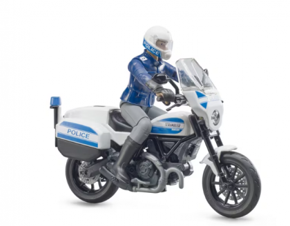 U62731 Motocicletă poliție Ducati Scrambler cu motociclist