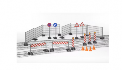 U62007 Set șantier cu garduri, indicatoare și piloni