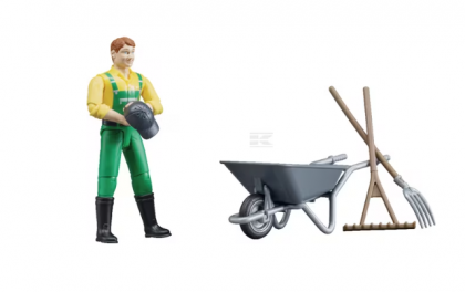 U62610 Set figurină lucrător fermă cu accesorii