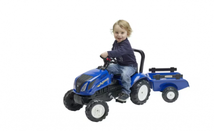 F3080AB Tractor New Holland cu remorcă și capotă care se deschide