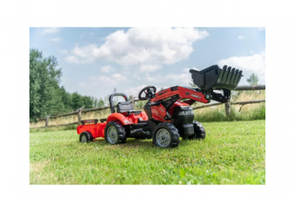 F961AM Retroexcavator Case IH cu remorcă