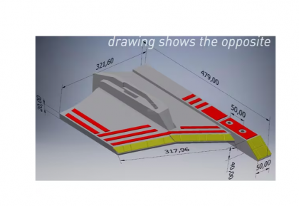 654WM1CN Vârf scarificator stânga, carbură