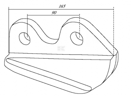 04055004 Suport plug Agrostroj