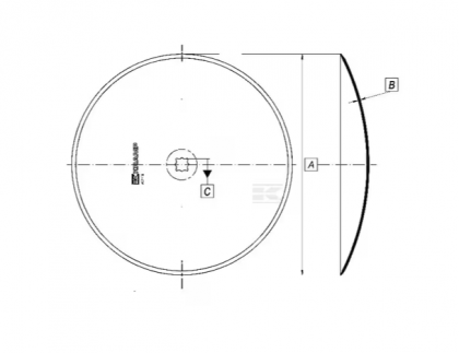 HD250025 Taler disc neted 255x2,5