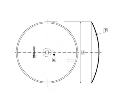 HD250030 Taler disc neted 255x3,5