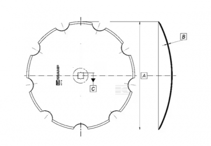 HD511326KR Taler disc crestat 510x3,5/23-26
