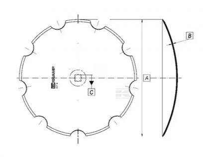 HD661407 Taler disc crestat 660x7/41