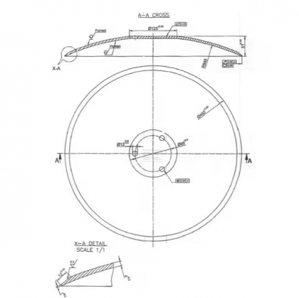 24251103KR Taler disc neted 460x4mm