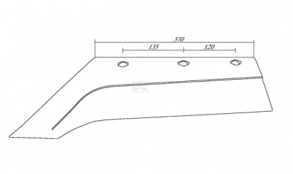 9690070Z Brăzdar dreapta KG12-121SH