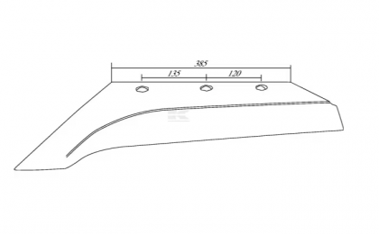 9690090Z Brăzdar KG14-16 dreapta potrivit pentru Krone