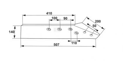 173424NE Brăzdar dreapta B2 14" potrivit pentru Grégoire-Besson