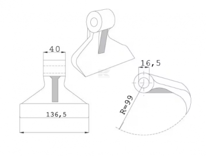 CK0960 Ciocan tocător potrivit pentru Berti