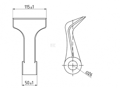 6061699Z Ciocan tocător potrivit pentru Kuhn