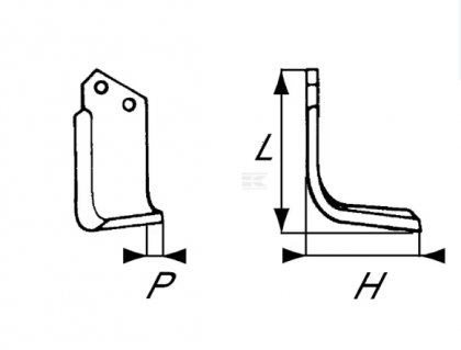 RB08018 Cuțit freză rotație stânga 150x60x60mm grosime 6mm potrivit pentru Breviglieri