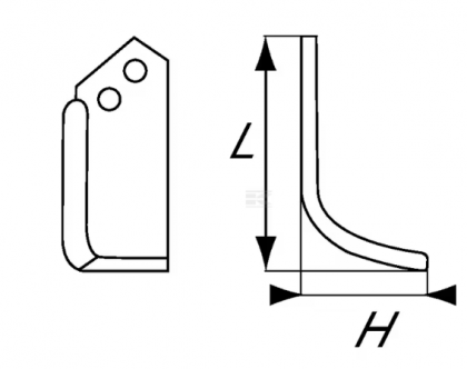 RB5265 Cuțit freză rotație dreapta 162x57x55mm grosime 5mm potrivit pentru Bungartz