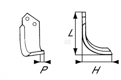 RB153003LH Cuțit freză rotație stânga 180x135x80mm grosime 7mm potrivit pentru Celli