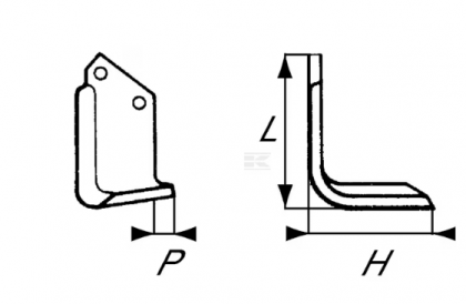 RB322516 Cuțit freză rotație dreapta 180x135x80mm grosime 6mm potrivit pentru Celli