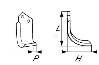 RB101111 Cuțit freză rotație dreapta 130x55x50mm grosime 6mm potrivit pentru Breviglieri