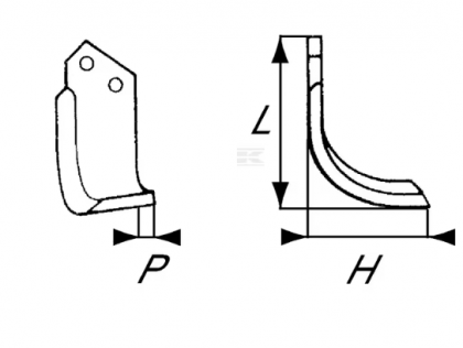 RB101112 Cuțit freză rotație stânga 182x115x50mm grosime 6mm potrivit pentru Breviglieri