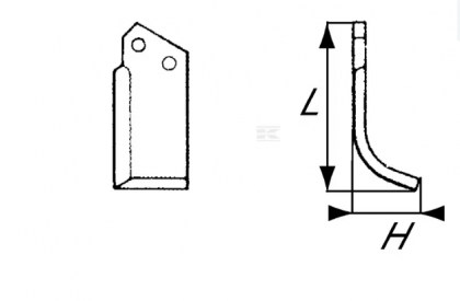 RB16001 Cuțit freză rotație dreapta 120x55x50mm grosime 5mm potrivit pentru Comeb