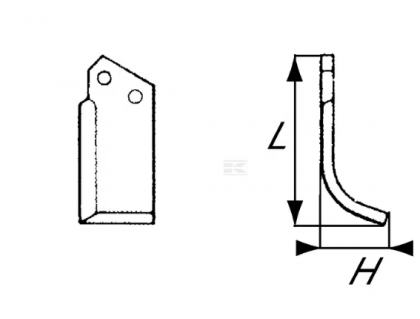 RB16011 Cuțit freză rotație stânga 120x55x50mm grosime 5mm potrivit pentru Comeb
