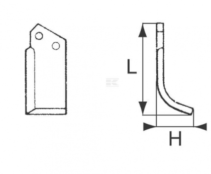 RB16012 Cuțit freză rotație stânga 135x55x50mm grosime 5mm potrivit pentru Comeb