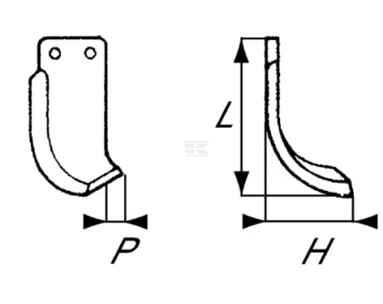 RB1561 Cuțit freză rotație stânga 200x96x80mm grosime 6mm potrivit pentru Eberhardt