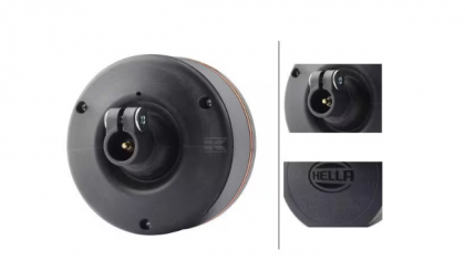 2XD455255011 Girofar rotativ LED rotund 12-24V galben montare pe stâlp diametru 149mm x60mm K-LED Rebelution Hella