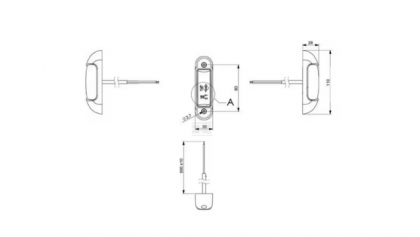 LA103165 Lampă poziție LED, lumină albă-roșie