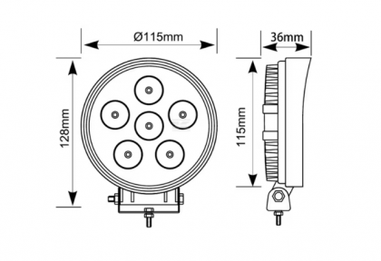 LA10907 Lampă  - Reflector de lucru LED, 27W, 3420lm