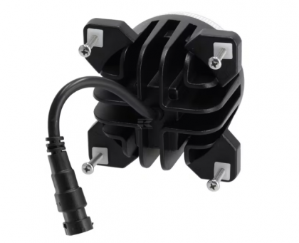 LA10447B Lumină  - Reflector de lucru LED, 42W, 4200lm, rotundă, neagră, Kramp